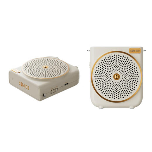 漫步者（EDIFIER）MF3 无线版便携式扩音器  大功率教学专用教师导游会议培训扩音器 云岩白 商品图2