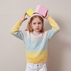 mettekids儿童100%羊绒衫2024秋冬新款女童彩色渐变套头针织毛衣 商品缩略图3