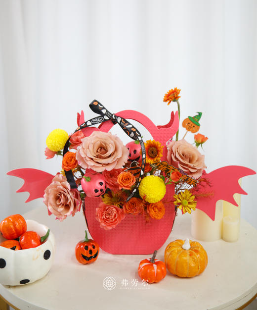 小恶魔南瓜花盒（粉） 商品图0