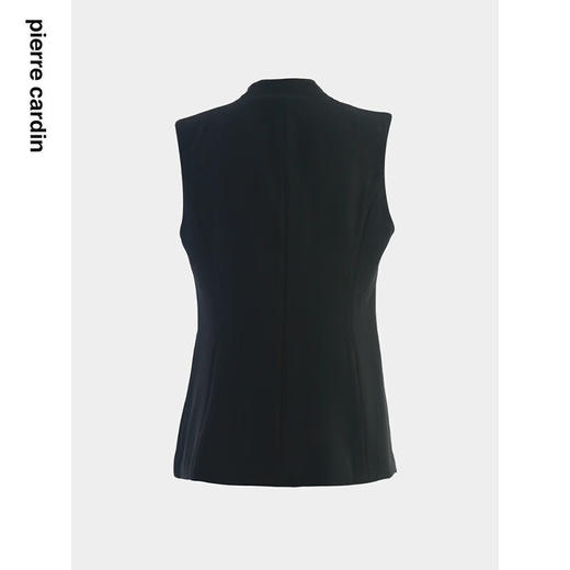 皮尔卡丹女装秋季新款简约通勤干练百搭黑色马甲P84JV62B0
 商品图1