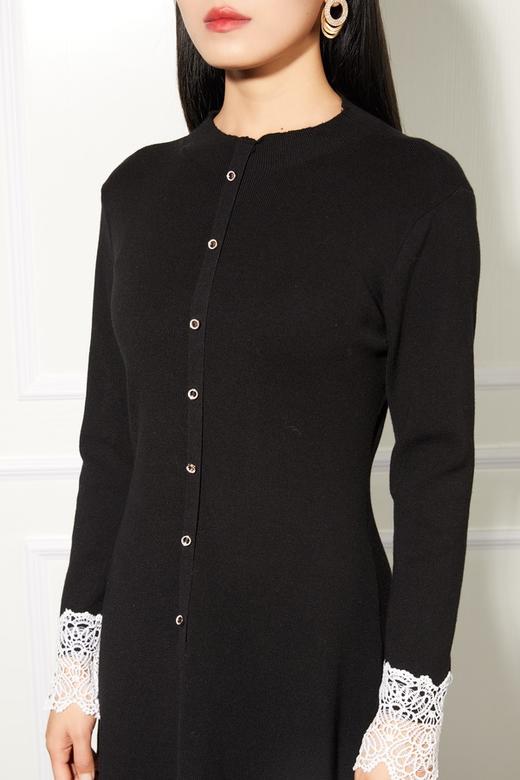 Le Malene 修身X型黑色连衣裙 11005 商品图3