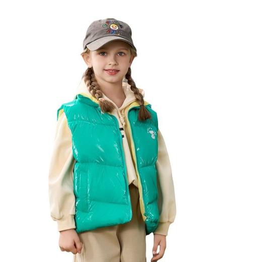 史努比亮面免洗儿童棉马甲男女童秋冬季加厚外穿背心坎肩洋气韩版 商品图4