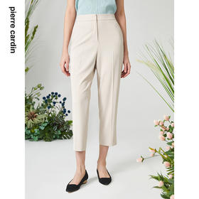 皮尔卡丹女装裤子设计感高腰显瘦通勤日常直筒裤女P3235T3043M1
