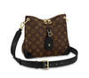 LOUIS VUITTON Odeon 老花满印可调节可拆卸肩带拉链 涂层帆布拼牛皮饰边 手袋单肩斜挎包 小号 女款 黑色 尺寸 商品缩略图0