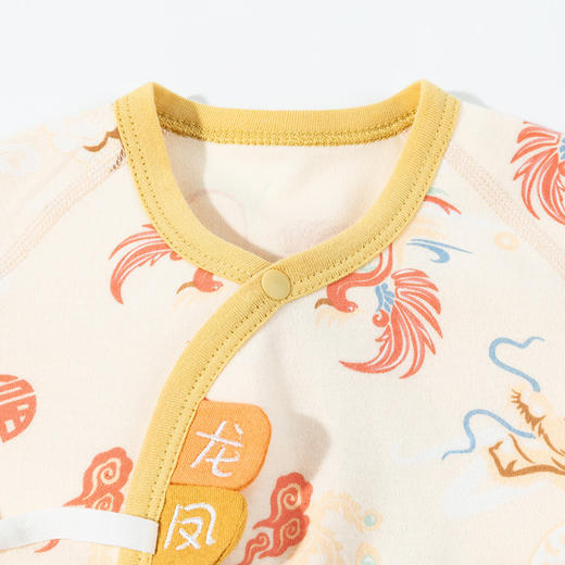 贝贝怡童装婴幼儿连体衣春秋款爬服男女宝宝满月百天哈衣纯棉套装ZB3DT078 商品图5