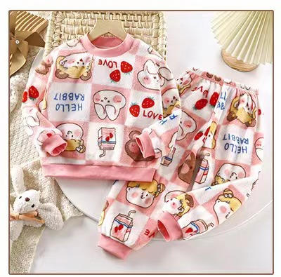 【MONZECIKOIMS法兰绒儿童家居服套装】不冻娃系列🔥 穿上宅家幸福感爆满💕，暖暖的像穿上了小太阳~ 商品图5