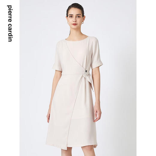 皮尔卡丹女装夏季新款简约淑女修身纯色连衣裙C31DS006
 商品图1