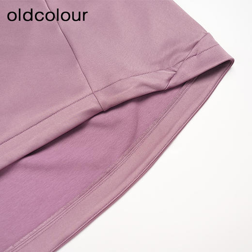 oldcolour春秋款气质百搭休闲简约连帽短款长袖T恤卫衣女N12023237A 商品图4