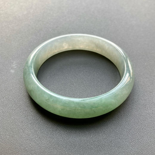 糯冰种淡晴水翡翠手镯52 商品图2