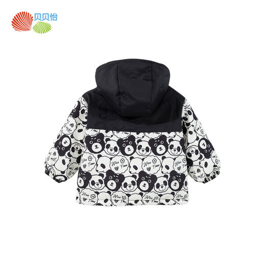 贝贝怡童装儿童加厚外套2024冬新款男童保暖加绒棉服宝宝外出冬装ZB4DS023 商品图8