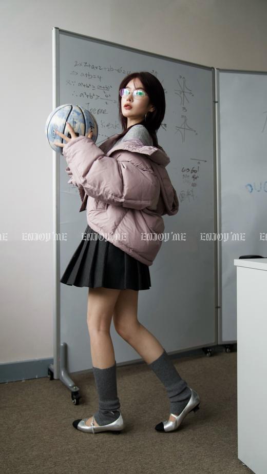 【门店同款】ENJOY冬季从“绒”冬日简约韩版带帽羽绒服 159852483 商品图7