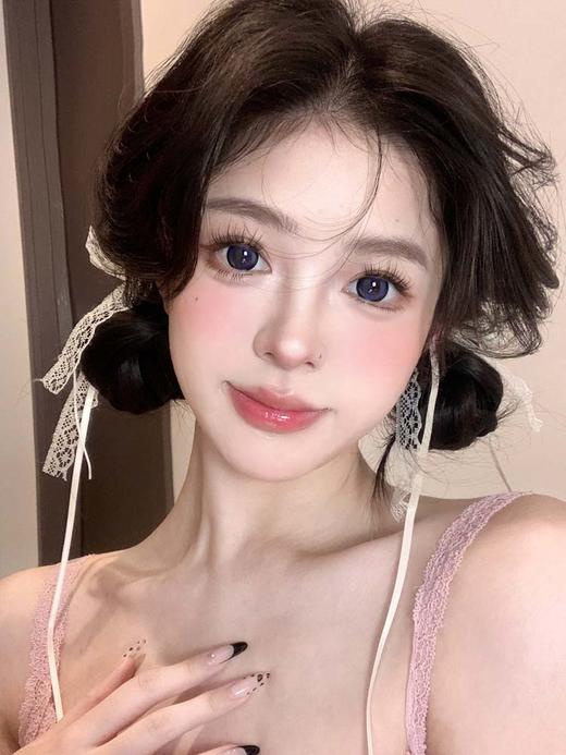 wecute  半年抛美瞳   泡泡墨蓝 直径14.5mm 着色13.9mm 商品图1