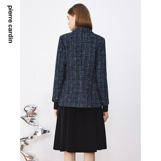 皮尔卡丹女装西装冬季蓝色小个子日常通勤职业西服P3445U3964N3
 商品图2