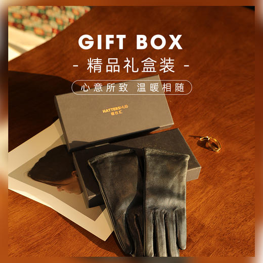 帽仕汇-JEFFSUN 100%羊皮革简约可触屏手套 商品图9
