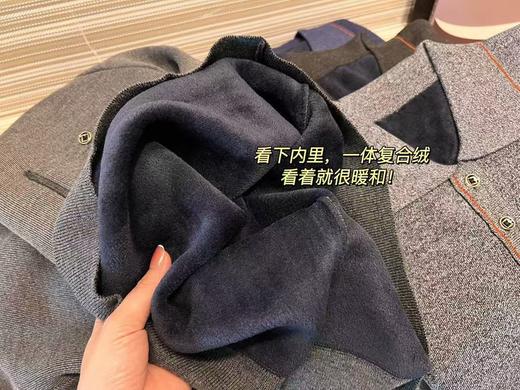 POLO领加绒爸爸衫老父亲们爱穿省心保暖衣 商品图9