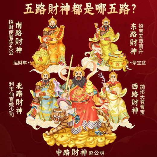 999足银五路财神令牌 商品图2