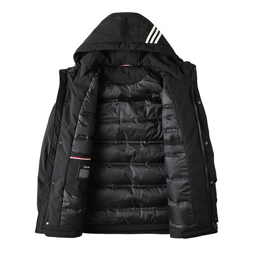 【特大码】【新款DPX】大依优型大码潮款工装连帽羽绒服鸭绒外套休闲胖子大码男休闲宽松加肥加大上衣 商品图4