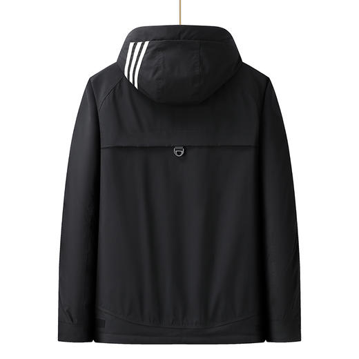 【特大码】【新款DPX】大依优型大码潮款工装连帽羽绒服鸭绒外套休闲胖子大码男休闲宽松加肥加大上衣 商品图2