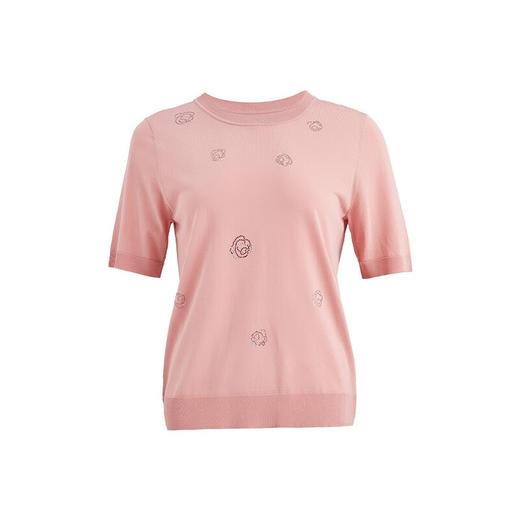 皮尔卡丹女装夏季新款简约柔美淑女针织衫P2299K2213F0
 商品图4