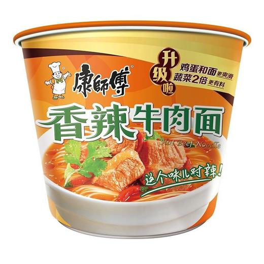 康师傅香辣牛肉面85g/桶 商品图0