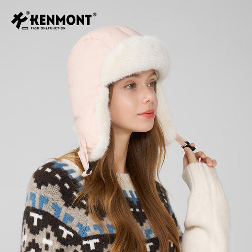 【代发】卡蒙易收纳两戴白鹅绒轻便防泼水羽绒护耳帽 商品图3