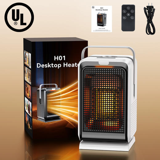 【节能桌面暖风机】小型家用取暖器 热风机电暖器冷暖两用 广角送暖 商品图5