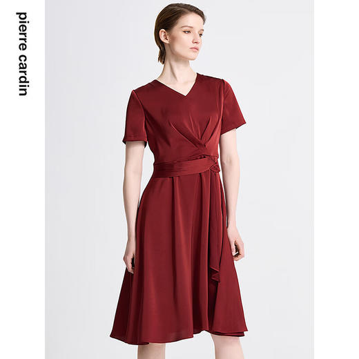 皮尔卡丹女装夏季新款通勤淑女百搭多色连衣裙C42DS17
 商品图1