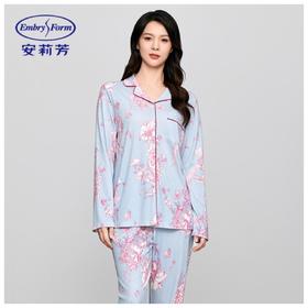 3楼安莉芳安睡系列】女士撞色花卉优雅气质舒适家居服套装EL00825