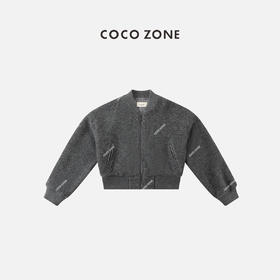 COCO ZONE柔糯感外套温暖廓形短款拉链长袖夹克 23C19396