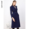 皮尔卡丹女装风衣春秋新款蓝色西服领时尚宽松女大衣P3316G3992N0
 商品缩略图1