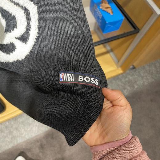 HUGO BOSS/胡戈波士 男春秋羊毛混纺联名圆领套头长袖针织衫毛衣 商品图4