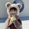 儿童帽子冬季围巾口罩一体帽男童加厚保暖毛绒帽女童宝宝防风护耳 商品缩略图4