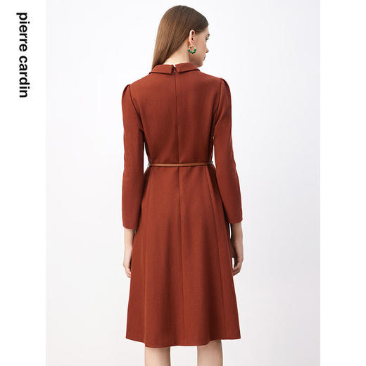皮尔卡丹女装连衣裙轻商务修身知性通勤长袖连衣裙P3410E3854T0 商品图2