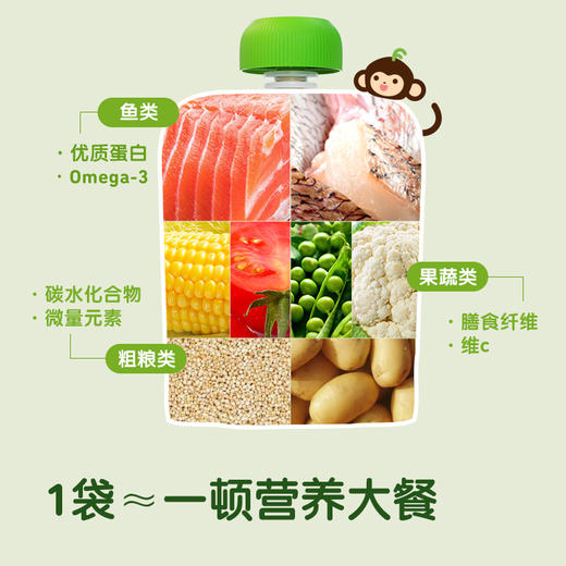 7m+ 深海珍稀蔬菜鱼肉泥 三文鱼泥鲷鱼泥 商品图2