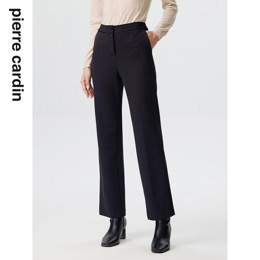 皮尔卡丹女装裤子休闲裤轻商务百搭显瘦修身直筒长裤P3316T3962B0
 商品图4