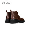 D:FUSE迪芙斯2024冬季新款短靴英伦风机车靴轻量增高厚底马丁靴DF44116414 商品缩略图5