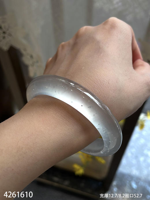 玻璃种木那手镯【4261610】圈口52.7~具体价格微信咨询 商品图3