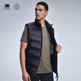 天石鹅铠甲秋冬季男女同款白鹅绒羽绒马甲外穿立领加厚户外运动坎肩G321