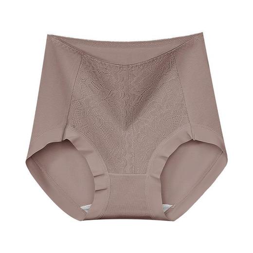 【新品福利！买一送一】蕞强长绒棉，舒适柔软；高腰收腹，修身显瘦；大码短裤，抢眼好看；精致蕾丝，性感再升级。50支长绒棉内裤，女生必备良品！ 商品图4