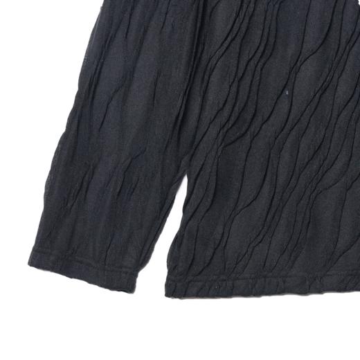 T363新款潮流男士圆领褶皱工艺长袖T恤时尚宽松舒适百搭ins潮 商品图8