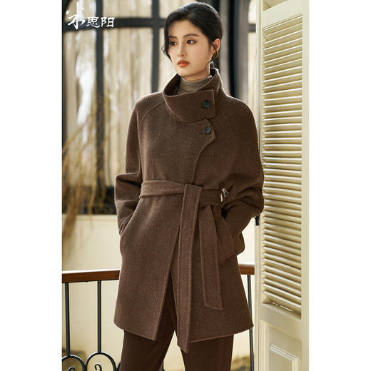 剩XL 米思阳2025秋季新款复古气质毛呢外套高级感时尚羊毛大衣女士4735 商品图1