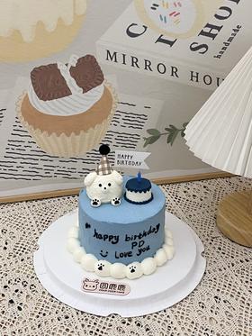 线条狗定制（奶油霜立体）