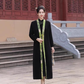 GSJ 999国风优雅气质日常风衣旗袍大衣外套