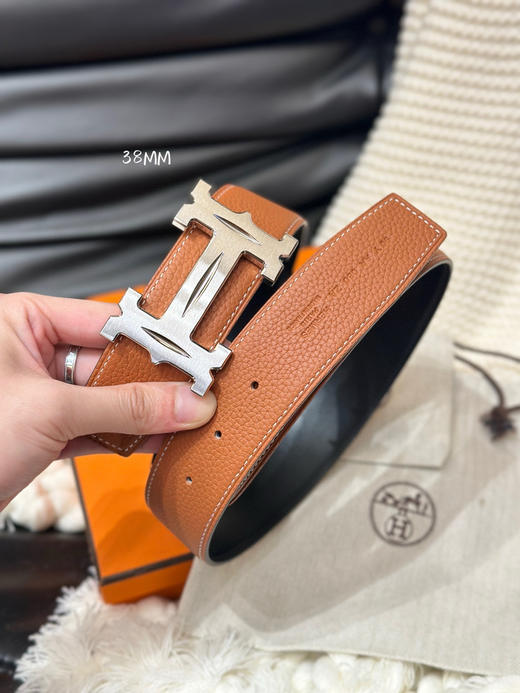 秋冬特惠💰350 【爱马仕】男士腰带 H 5382 BELT BUCKLE & REVERSIBLE LEATHER STRAP 带身宽3.8cm 商品图2