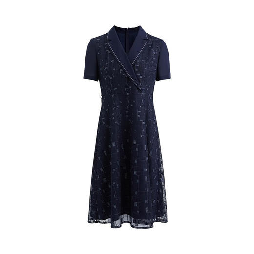 皮尔卡丹女装春夏季新款刺绣蕾丝西装连衣裙P2219D2042N0
 商品图4