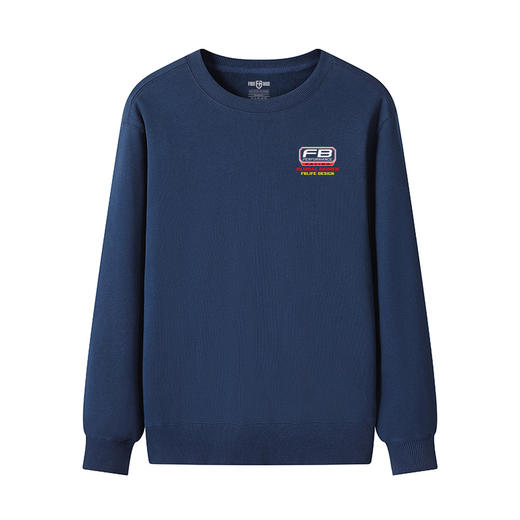 自由基地越野风格设计logo阵风图案印花新款男士长袖套头毛圈卫衣 NMT-2190 商品图8