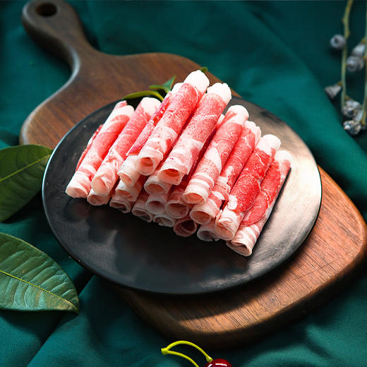 宁鑫盐池滩羊火锅食材羔羊肉卷 全羊肉卷（已切好）300g  满158包邮 商品图1