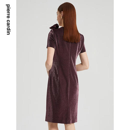 皮尔卡丹女装连衣裙淑女优雅修身亮丝宴会礼服裙P2205D2145Z0

 商品图2