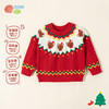 贝怡童装儿童针织毛衣套头2024新款秋冬装圣诞节新年男女童上衣ZB3DS062 商品缩略图2