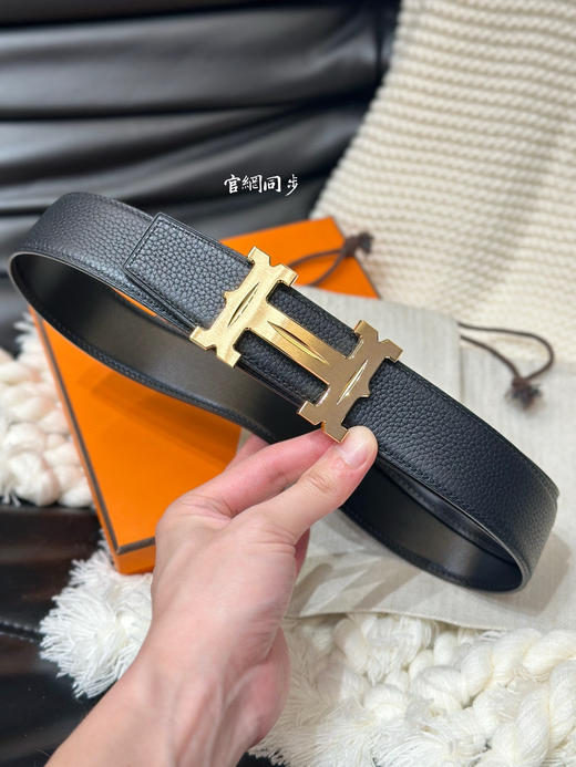 秋冬特惠💰350 【爱马仕】男士腰带 H 5382 BELT BUCKLE & REVERSIBLE LEATHER STRAP 带身宽3.8cm 商品图1